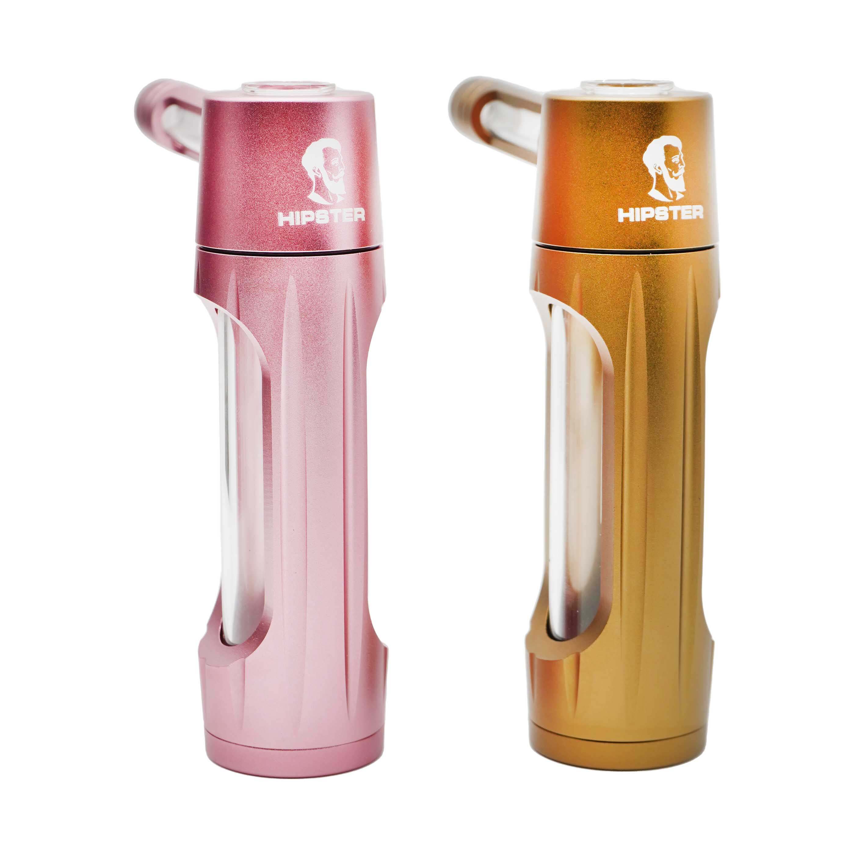 Hipster Aluminium Detachable Side Mouthpiece Bubbler (YD2080) | 6 inch | Assorted Colors product image
